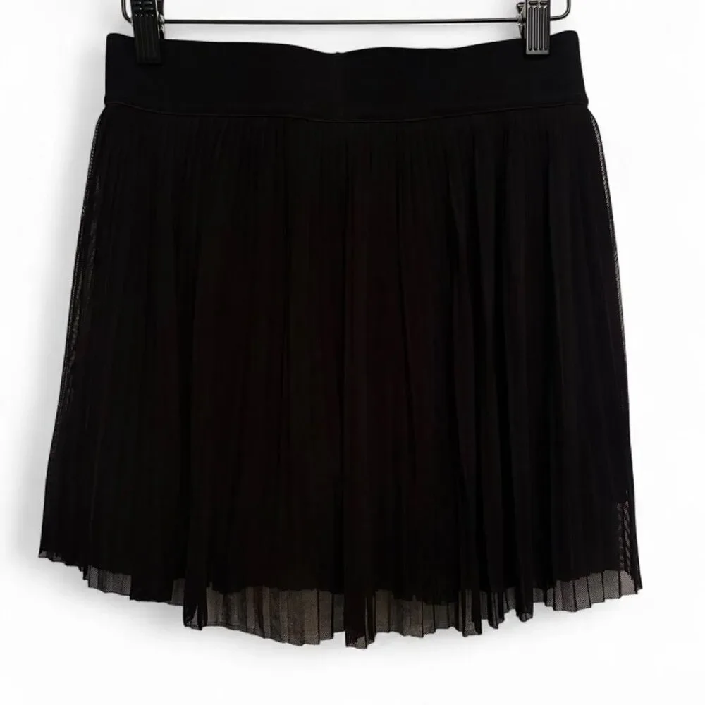 Kyodan Black Pleated Skirt with Built-In Shorts - Size S